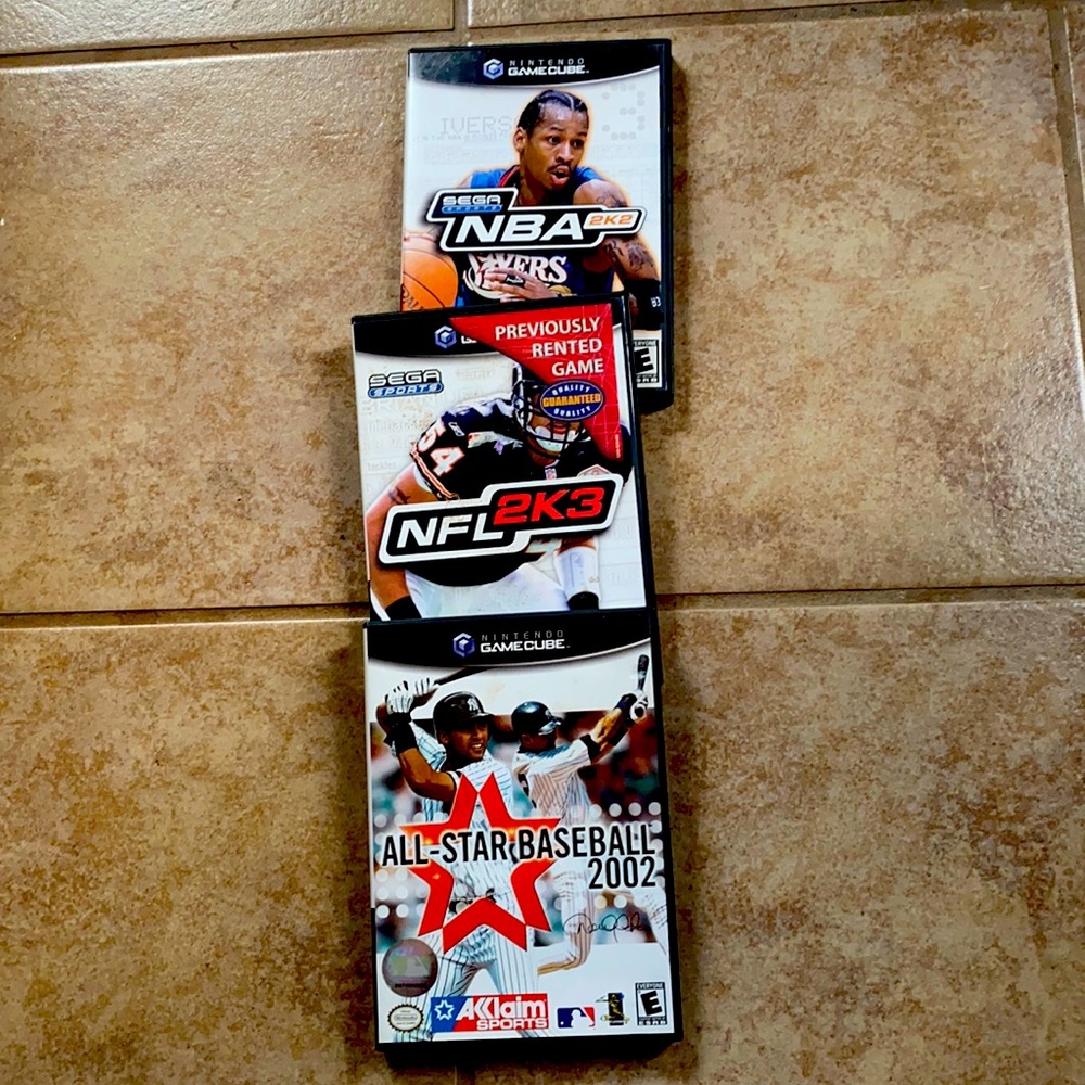 3 Sports Ninetendo GameCube Games